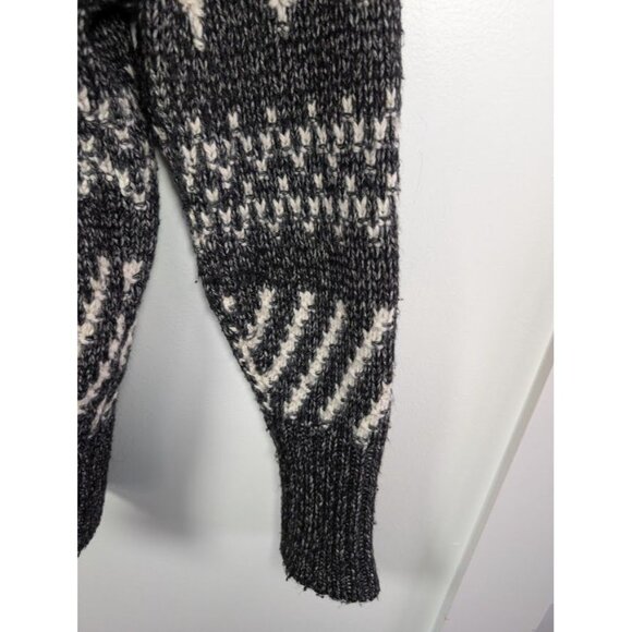 Y2K Victoria's Secret Sweater Small Fair Isle Nordic Chunky Wool Fisherman Boho - Picture 9 of 11